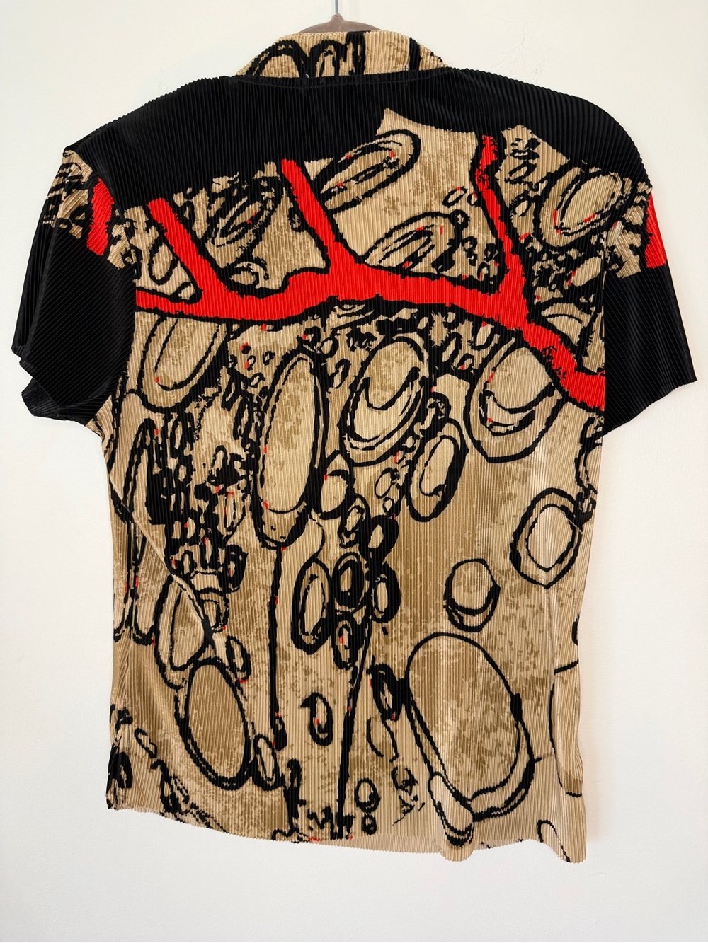 jamie sadock woman’s Medium Black, Tan & Red Lightweight golf tennis top - Picture 4 of 7